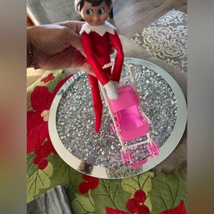 1PC 12cm/4.7in Kid Play House Furniture Stroller Accessories Toys For elf baby